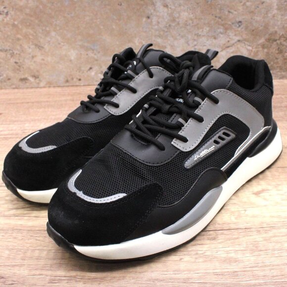 Raydlinx Steel Toe Sneakers Shoes Mens Size 16 Black Low Top Lace Up Comfortable - Picture 1 of 10